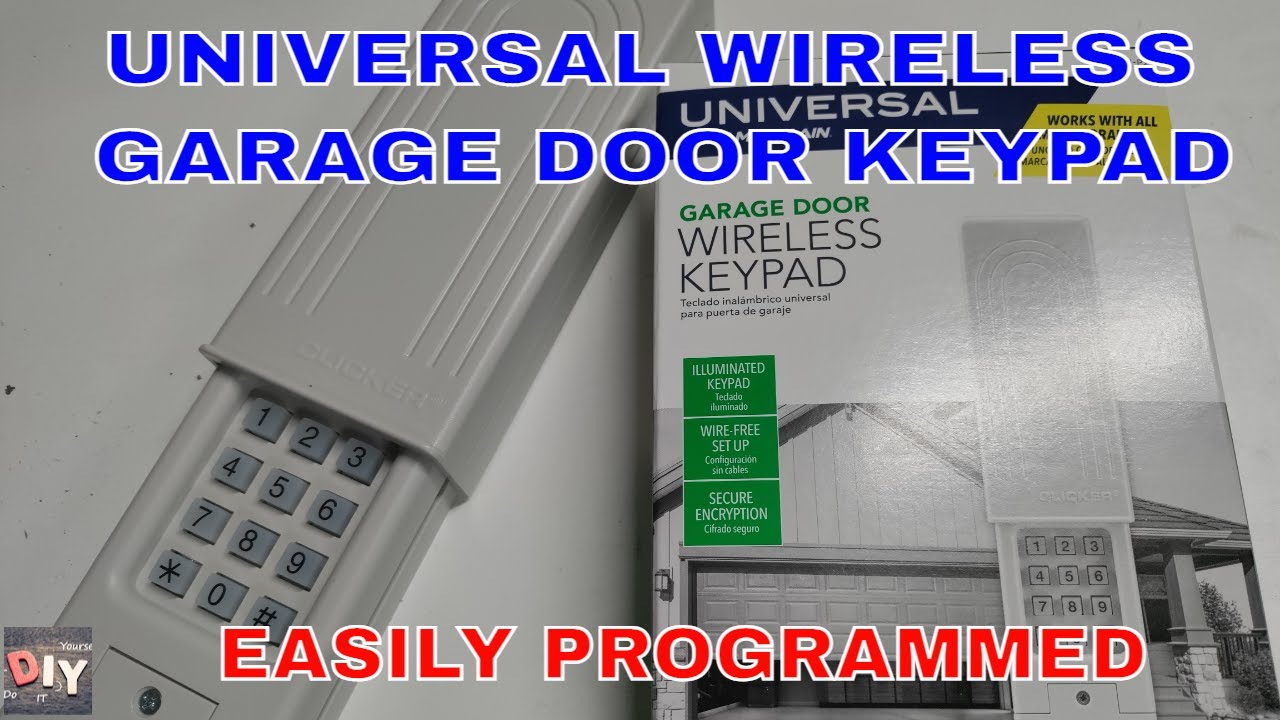 Programming Chamberlain Universal Garage Door Wireless Keypad | Dandk ...