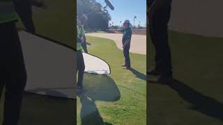 Ricardo Melo, comentarista da ESPN, visita o Porto Belo Golf Resort