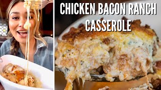 CHICKEN BACON RANCH CASSEROLE! How to Make Keto Chicken Bacon Ranch Casserole! Only 3 Carbs!