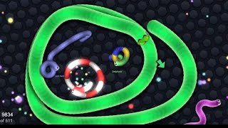 Slither.io Full trolling gameplay. new slitherio short video. full trolling tricks slither game.