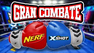 🥊 NERF VS X-SHOT: Combate a 9 ASALTOS - ¿QUIÉN GANARÁ? – ¿Seguro?
