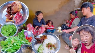 i am cooking pork and mustard curry for my family || @SumnimaRaini