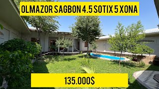 Olmazor Sag’bon 4.5 sotix 5 xona 135.000$ ☎️99-808-08-80 #arzonuylar #tashkent #hovli #uylar #arzon