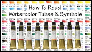 How To Read Watercolor Labels \u0026 Symbols 🎨