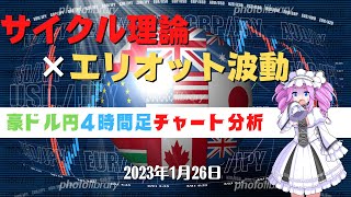 【年間10000pips獲得】豪ドル円4時間足チャート分析と今後のトレード【FX】【四国めたん】【1月26日】