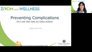 Zoom into Wellness: Preventing Chronic Conditions - It's not too late to take action.