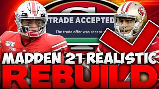 The 49ers Trade Up To Pick 3 To Draft Justin Fields! Rebuilding The San Francisco 49ers! Madden 21