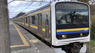 209系2100番台マリC618編成那古船形発車