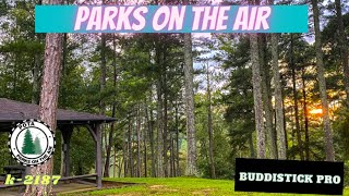 Parks on the Air activation with the Buddistick Pro antenna by Buddipole at park K-2187