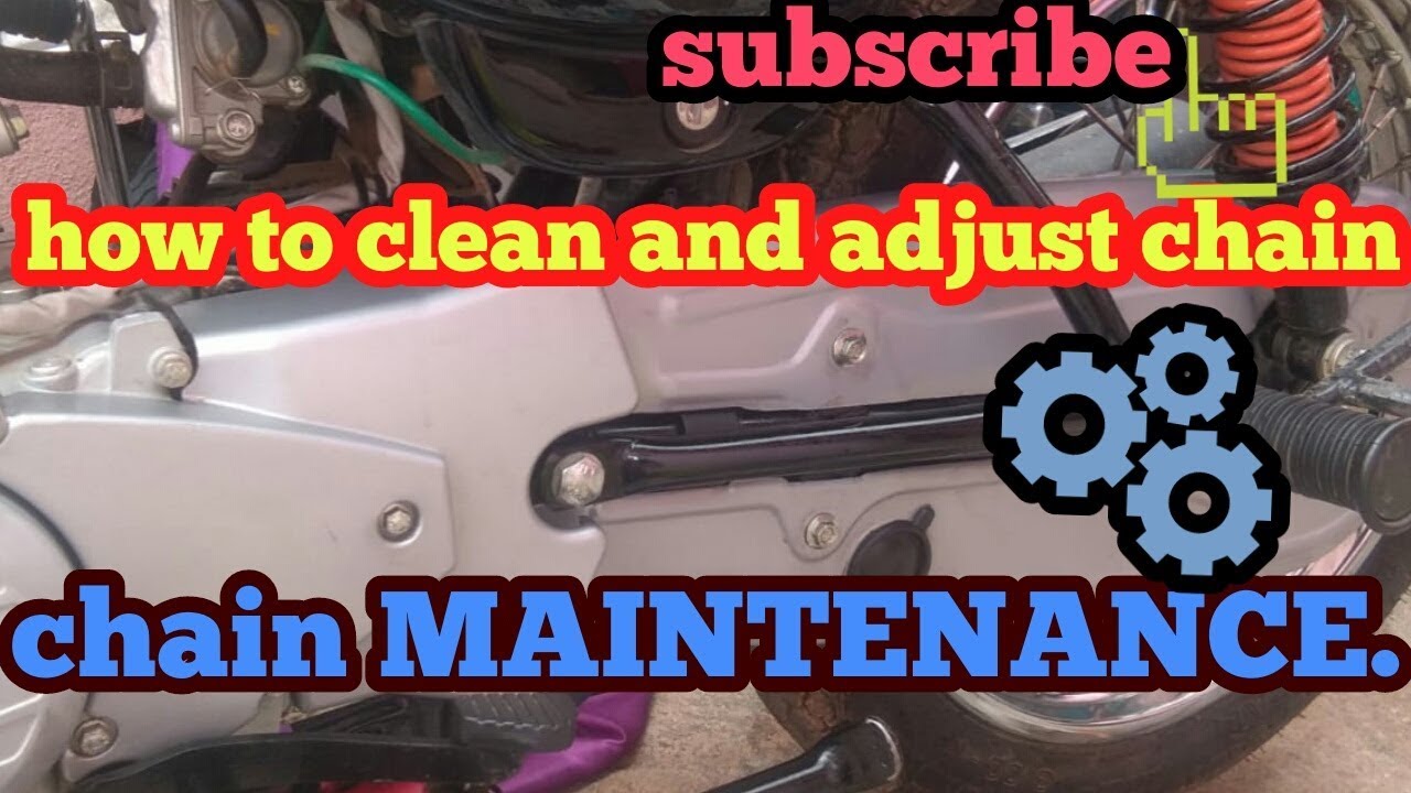 Bajaj Ct100 How To Clean And Adjust Chain Youtube