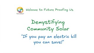 Demystifying Community Solar