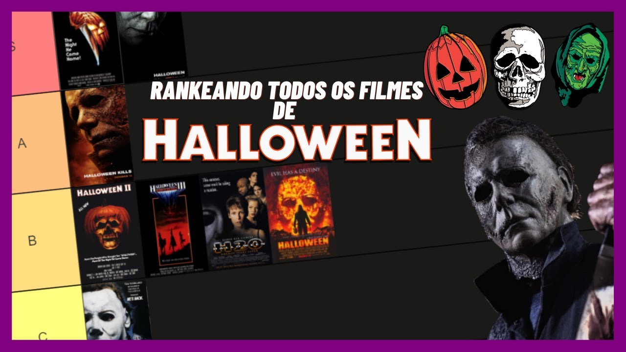 RANKEANDO TODOS OS FILMES DE HALLOWEEN! (2024) - YouTube