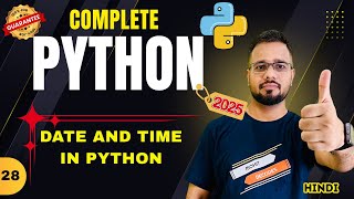 Python Tutorial in Hindi #28 - Date and Time in Python