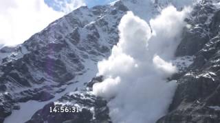 Südtirol ,Sulden,Lawine an der Ortler Nordwand.