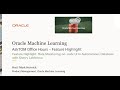 Introducing the Oracle Machine Learning Data Monitoring UI