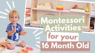 MONTESSORI ACTIVITIES for your 16 Month Old | 1 Year Old Montessori Toys