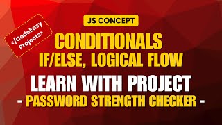 Password Strength Checker using HTML, CSS & JavaScript | Beginner Web Dev Project | JS Conditionals