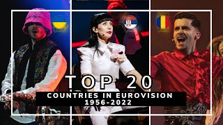 TOP 20 | BEST COUNTRIES IN EUROVISION SONG CONTEST | 1956-2022