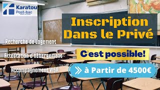Inscription en en école privée en France en 2022 - Toujours possible