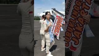 Pramugari Cantik Super Air Jet di Bandara Silampari Lubuklinggau 😁😁🙏🙏🥰🥰