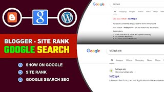 Blogger Website Not Showing on Google Search 🔍 How to Rank Blogger Site on Google