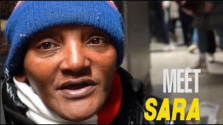 Meet homeless SARA - of JAMAICAN origin - LONDON,UK