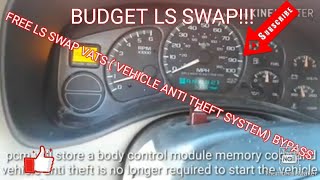 GM BUDGET LS SWAP VATS DELETE ( vehicle anti theft ) pcm security bypass 4.8, 5.3, 5.7, 6.0, 6.2