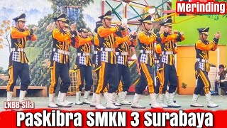 Merinding ‼️ Penampilan paskibra SMKN 3 Surabaya di LKBB Sila 2024