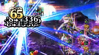 FFBE jp Tidus awakened 7* triple chain quickhit , 7* skill showcase on dummy