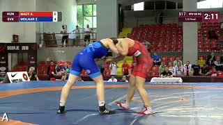 1/4 WW - 69 kg: A. NAGY (HUN) v. Z. MOLNAR (SVK)