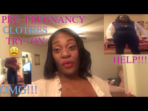 Pre Pregnancy Clothes Try On Challenge Youtube