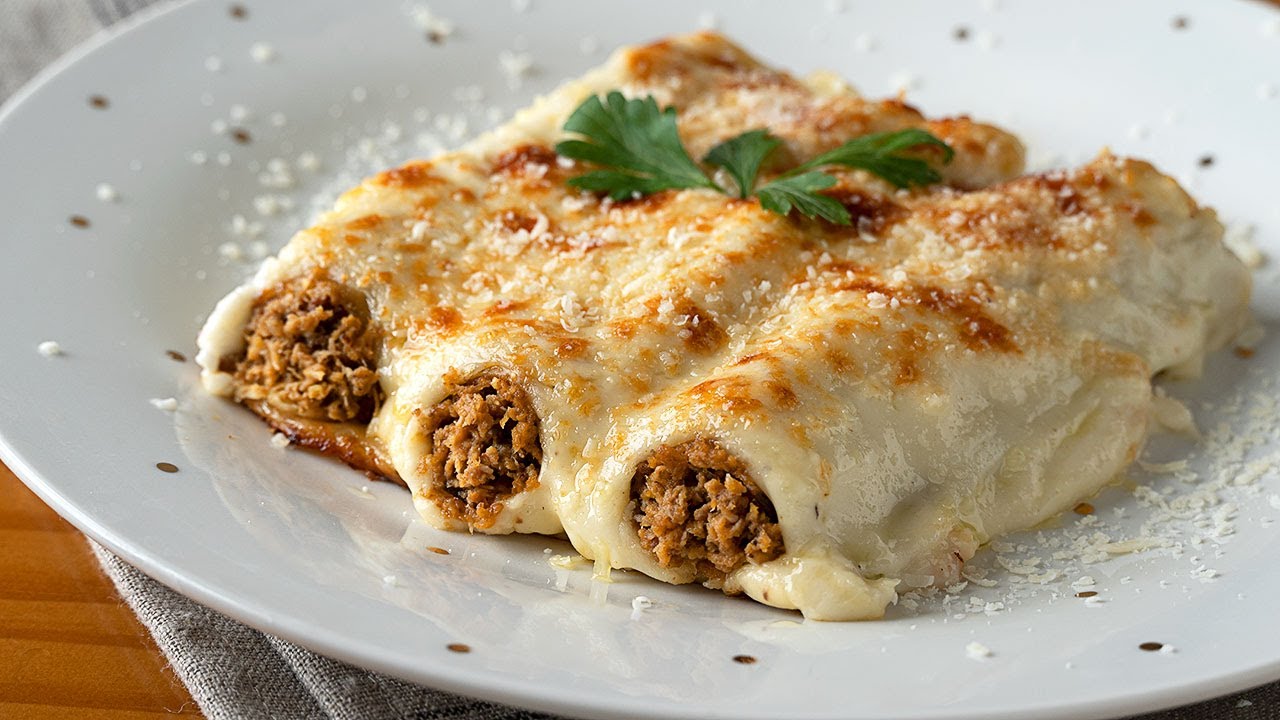 Si Te Encantan Los CANELONES Esta Receta Te Va Gustar - Relleno De ...