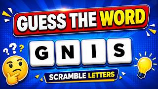 99% People FAIL This Jumbled Word Quiz | Only Sharp Minds Can Win | Super Fun Brain Game