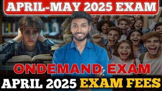 NIOS APRIL 2025 EXAM FEES PAYMENT | NIOS  ON-DEMAND SEAT BOOKING