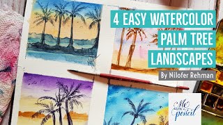 Easiest watercolor landscape Paintings | Watercolor Landscape Painting For Beginners