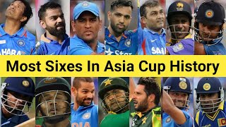 Most Sixes In Asia Cup History 🏆 Top 25 Batsman 😱 #shorts #rohitsharma #msdhoni #viratkohli