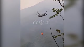 Helikopteri në Kukës ndryshon destinacion! Uji nuk shuan zjarrin, vadit vreshtat e rrushit