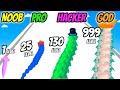 NOOB vs PRO vs HACKER vs GOD - Colorful Snake