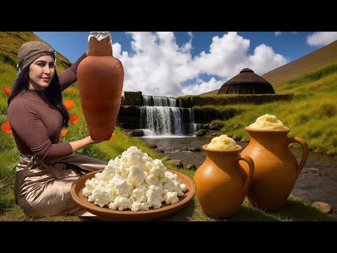 Nomadic Life Making Cheese Butter Baking Traditional Bread Youtube