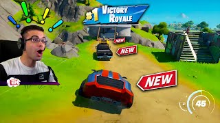 Nick Eh 30 reacts to CARS in Fortnite!