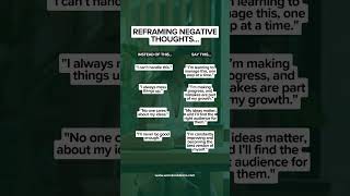 Overcoming and Reframing Negative Thoughts