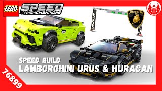 Lego Speed Champions 76899 Lamborghini Urus ST X & Huracan Super Trofeo EVO Unboxing & Speed Build