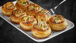 Just puff pastry and minced meat. This recipe will blow everyone away! Best recipe with minced meat