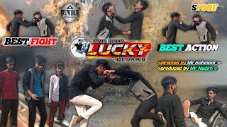 Main Hoon Lucky The Racer Movie Fight  Race Gurram Movie fight spoof Allu Arjun Shruti action raja