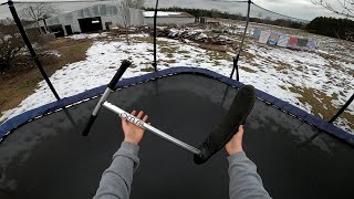 INDO trampoline scooter tricks!!