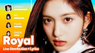 IVE - Royal (Line Distribution + Lyrics Karaoke) PATREON REQUESTED