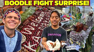 FILIPINO BOODLE FIGHT SURPRISE! Longganisa and Famous Siopao (Ati-Atihan, Kalibo)