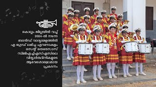 A grade-won, spectacular band display of St. Teresas's CGHSS Ernakulam in the School Kalolsavam 2024