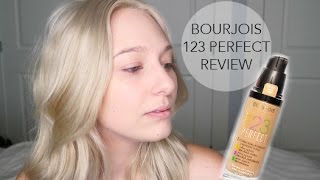 BOURJOIS 123 PERFECT FOUNDATION - REVIEW \u0026 DEMO