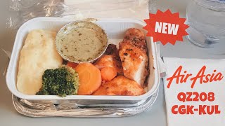 AirAsia New Inflight Meal | QZ208 Flight Experience | Roasted Chicken with Pesto Cream Sauce